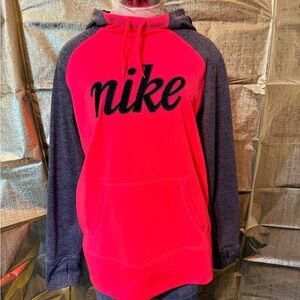 Nike women’s  Bright orange and Dark Gray Hoodie